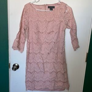 Lace Mid Length 3/4 sleeve dress